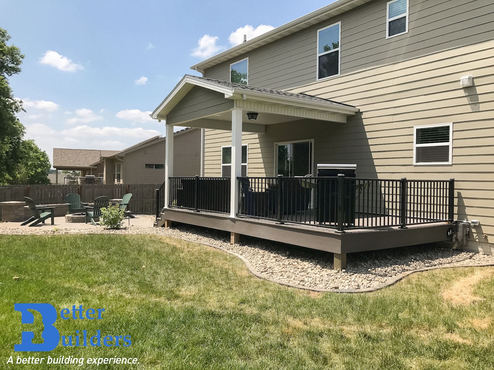 Azek Decking Project in Waukee, IA Better Builders Des Moines Deck